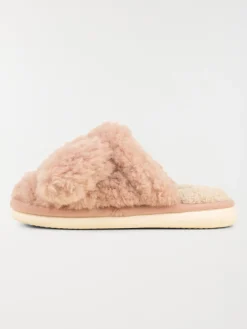 Chaussons mules roses femme (36-41)
