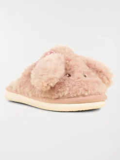 Chaussons mules roses femme (36-41)