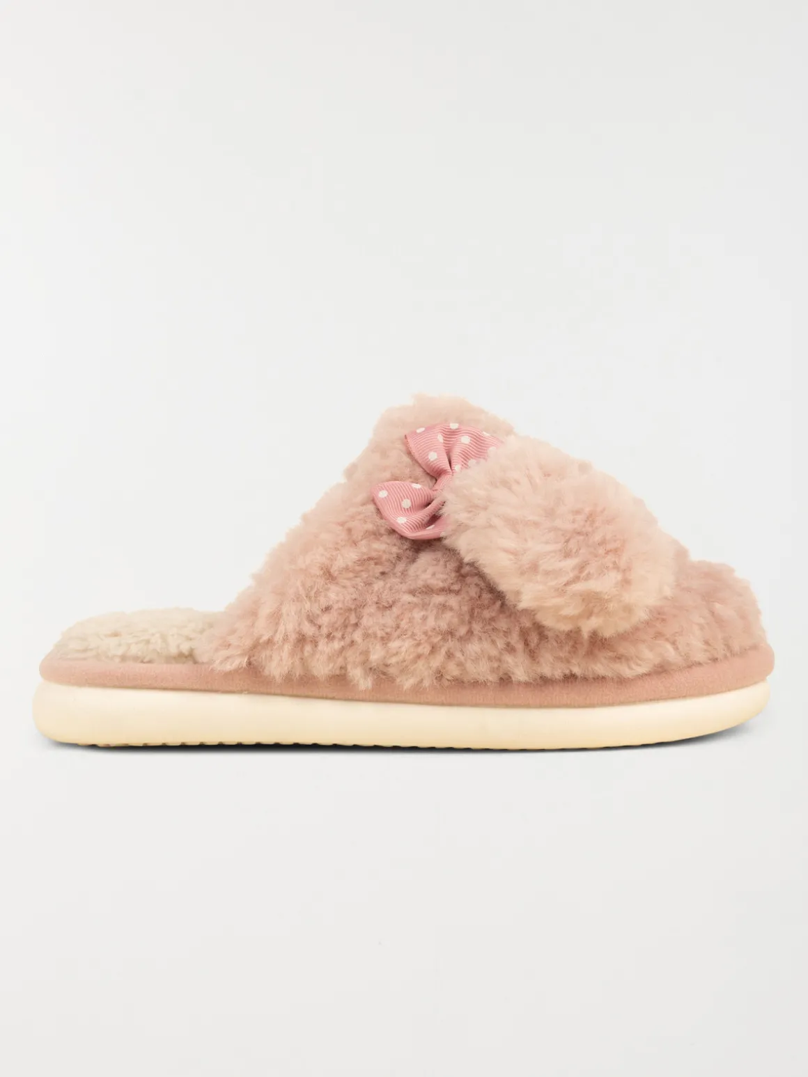 Chaussons mules roses femme (36-41)