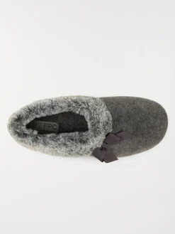 Chaussons noeuds fourrés femme (36-41)
