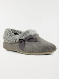 Chaussons noeuds fourrés femme (36-41)