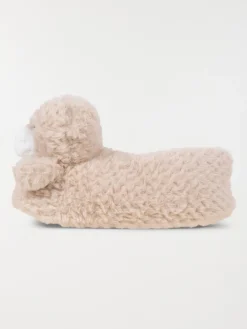 Chaussons peluche ourson fille (32-35)