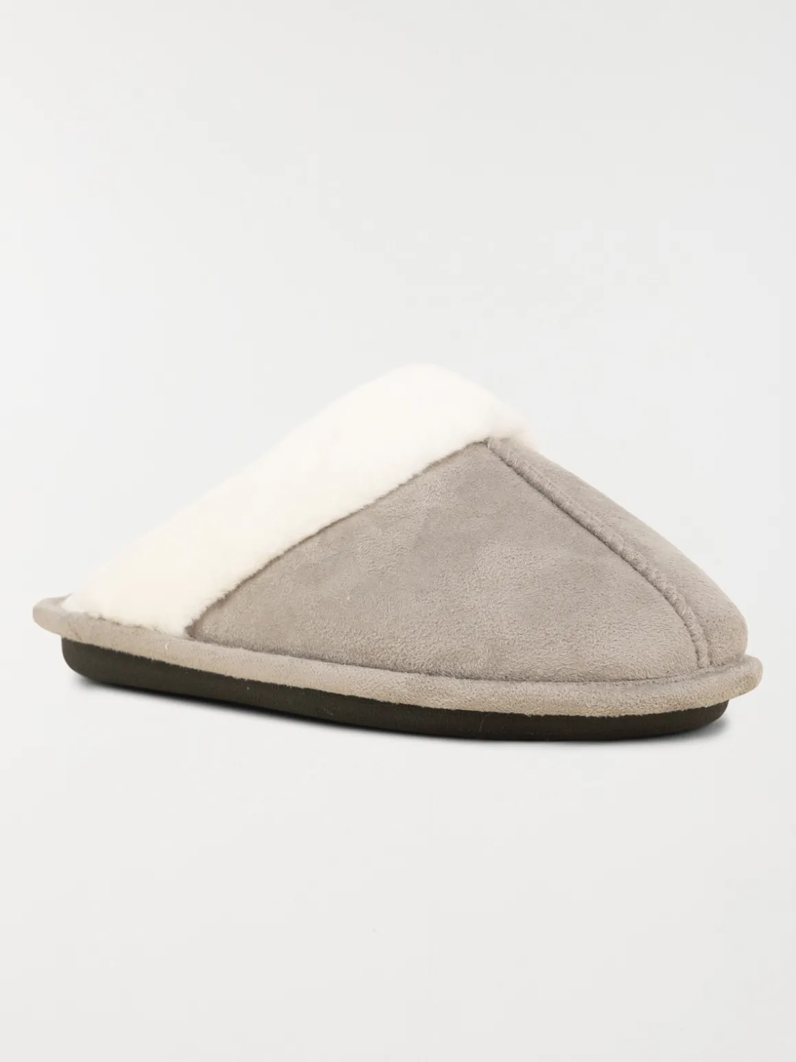 Chaussons revers fourrés femme (36-41)