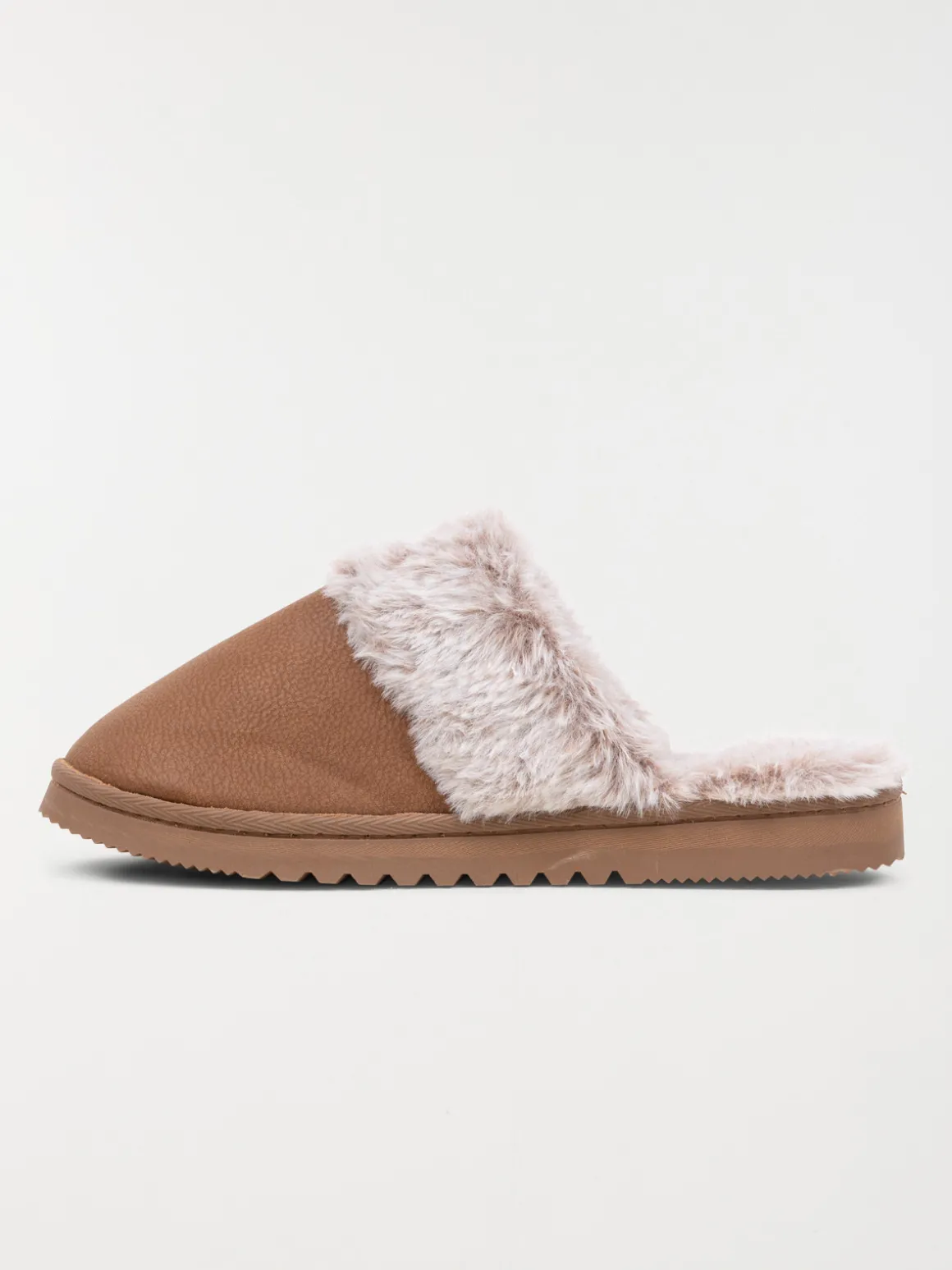 Chaussons revers fourrés femme (36-41)