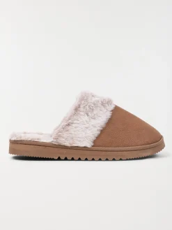 Chaussons revers fourrés femme (36-41)