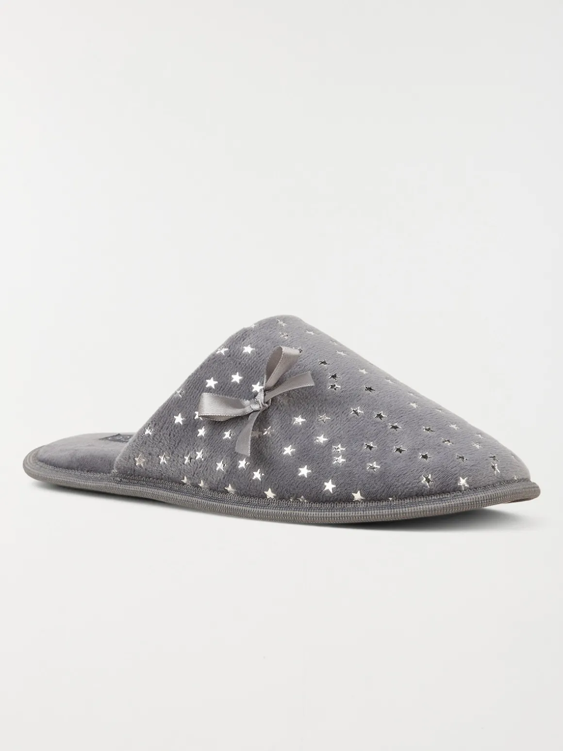Chaussons étoiles argentés femme (36-41)