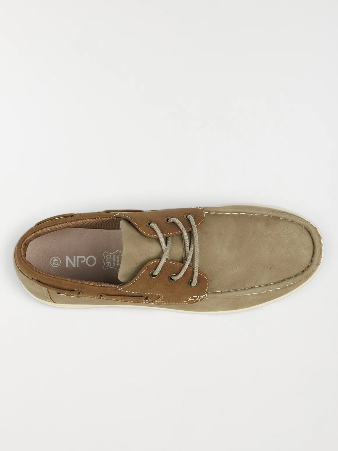 Chaussure bateau bicolore homme (40-45)