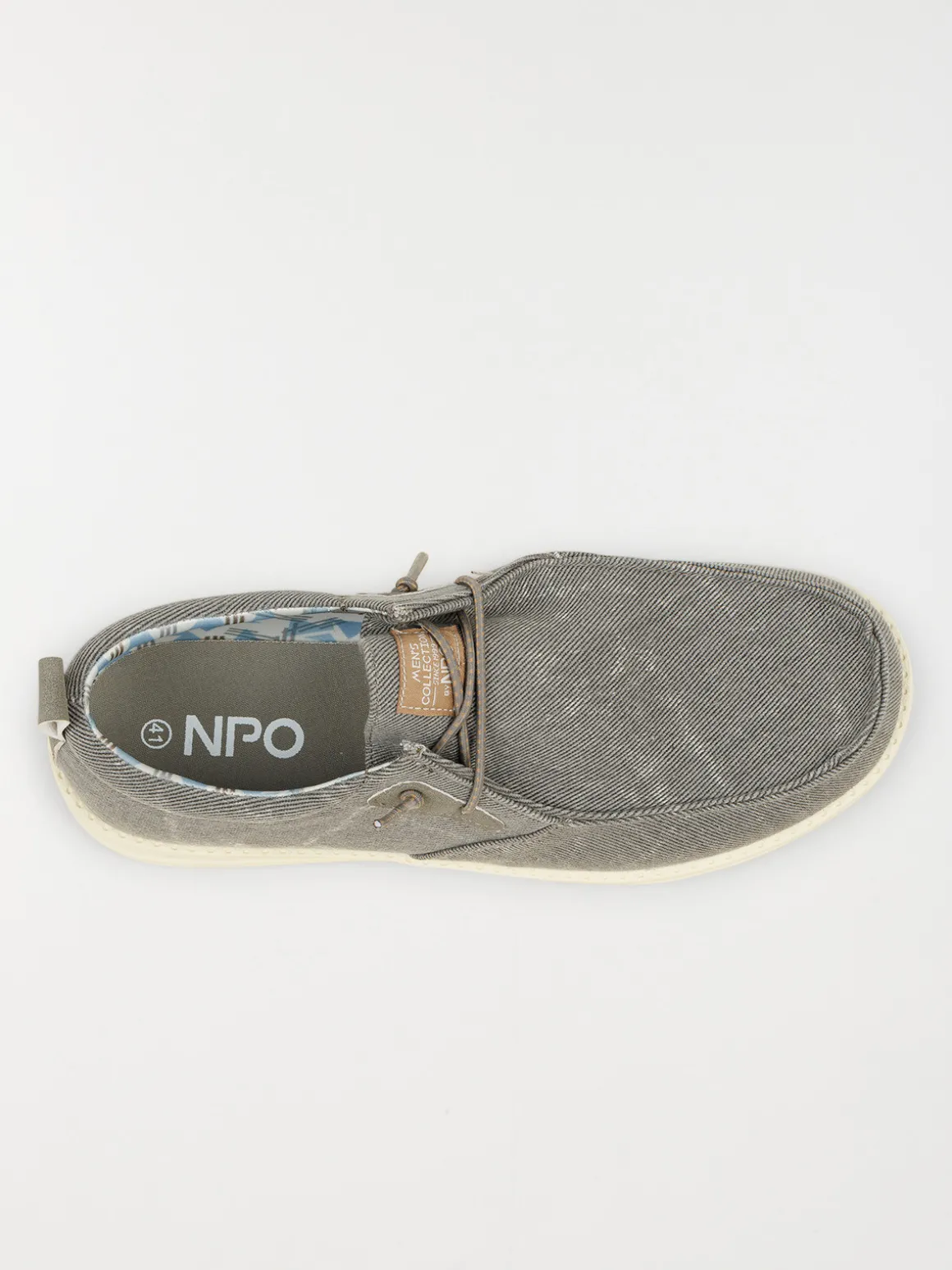 Chaussure bateau homme en toile (40-45)