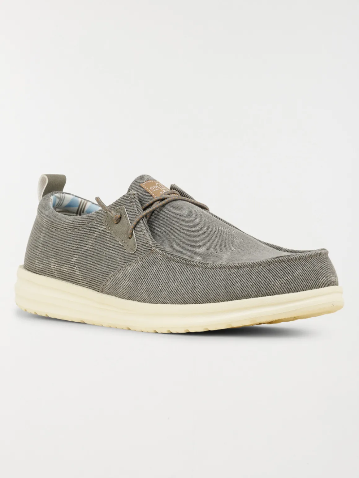 Chaussure bateau homme en toile (40-45)