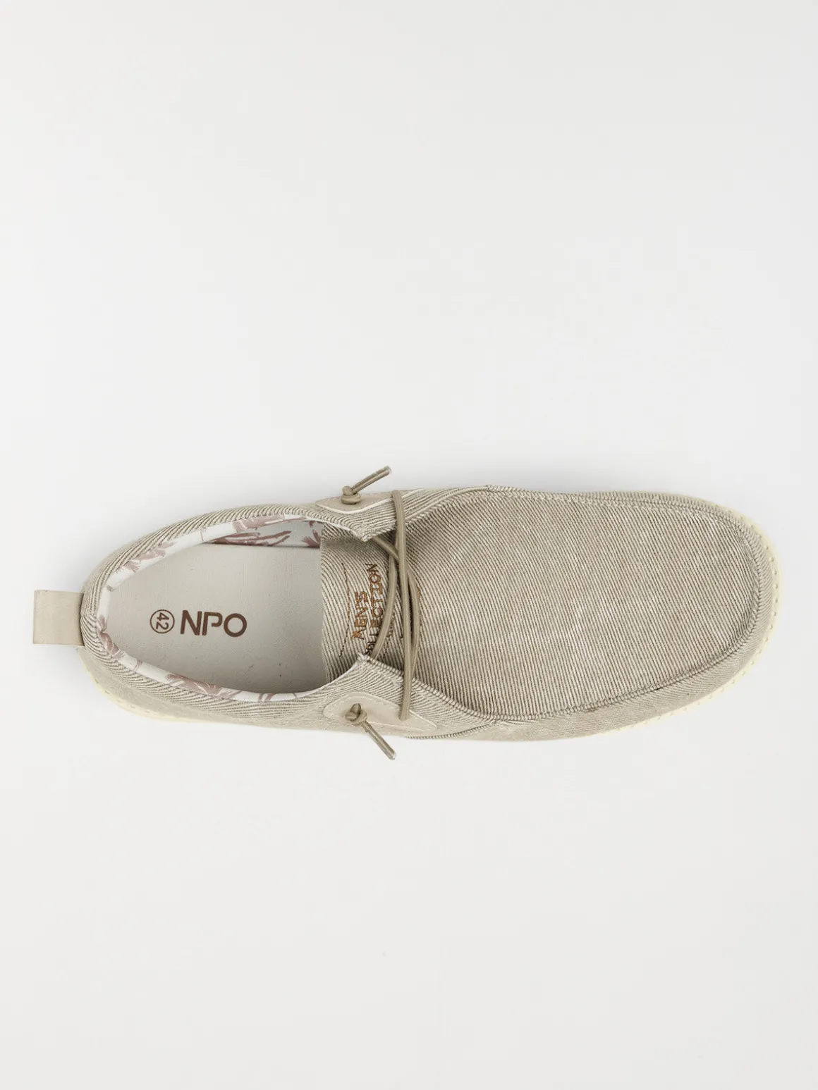 Chaussure bateau homme toile (40-45)