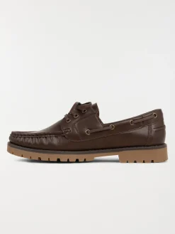 Chaussure bateau marron homme (40-45)