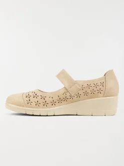 Chaussure confort beige femme (36-41)