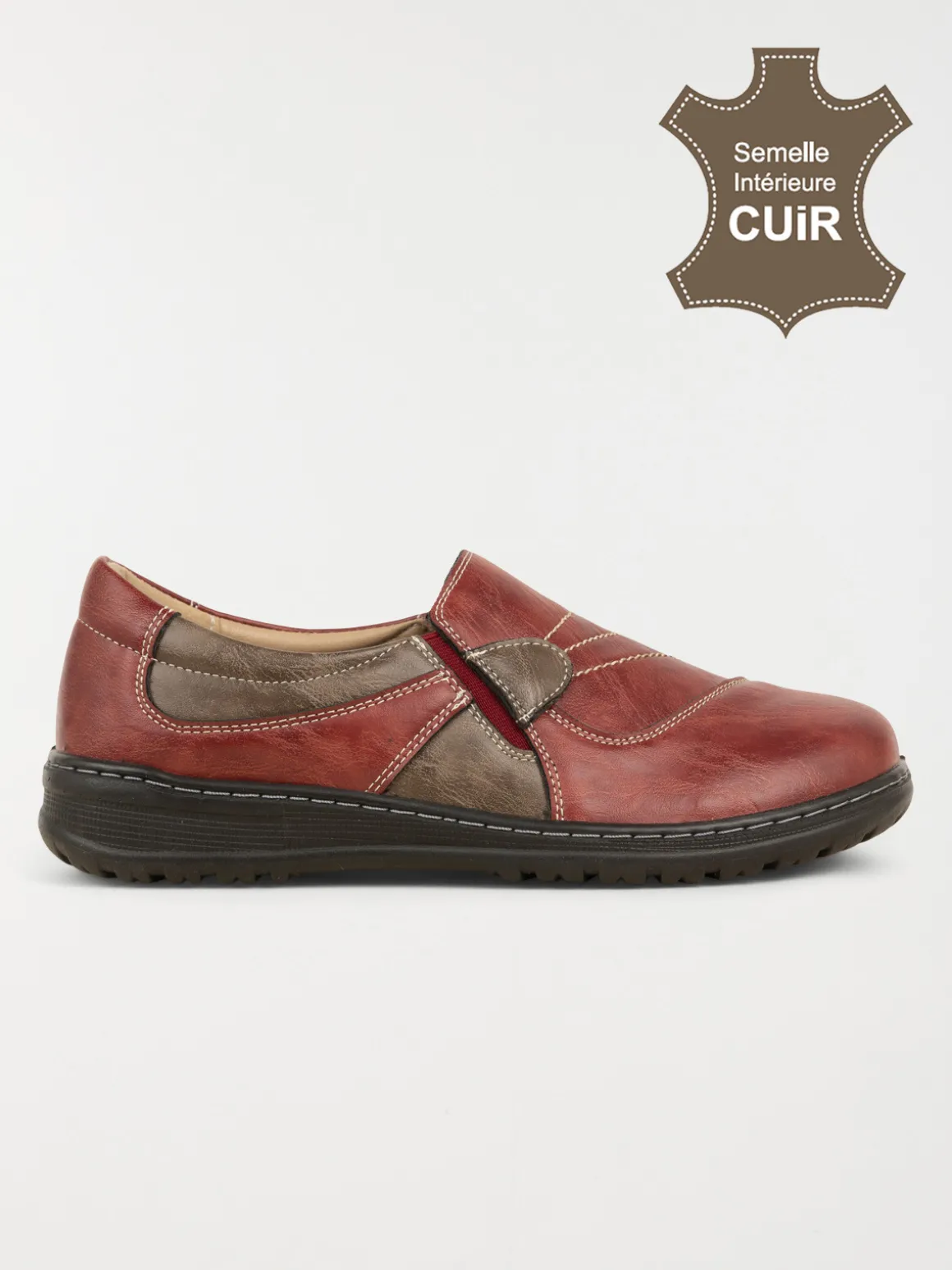 Chaussure confort bordeaux femme (36-41)
