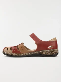Chaussure confort femme rouge (36-42)