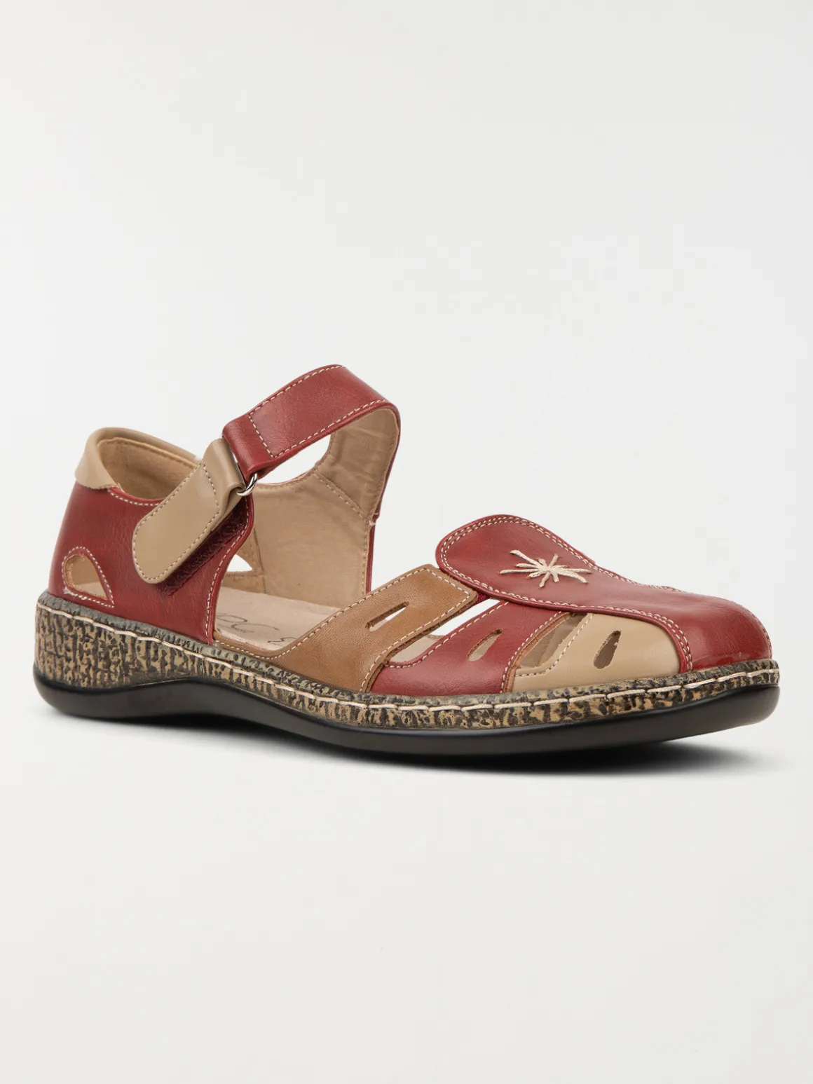 Chaussure confort femme rouge (36-42)