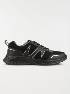 Chaussure sport lacet noir homme (40-46)