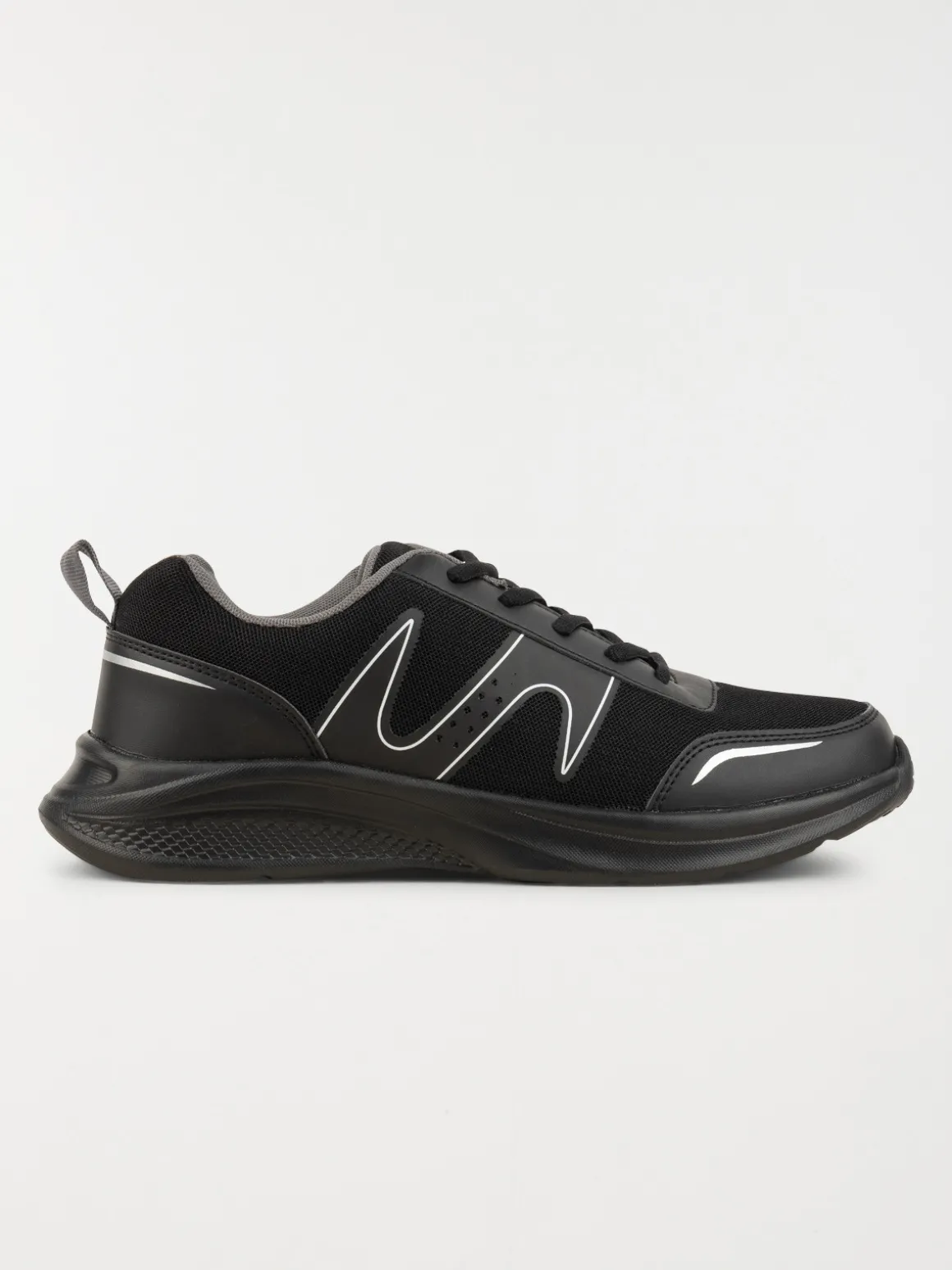 Chaussure sport lacet noir homme (40-46)