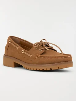 Chaussures bateau camel femme (36-41)