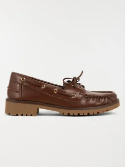 Chaussures bateau marron femme (36-41)
