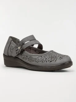 Chaussures conforts grises femme (36-41)