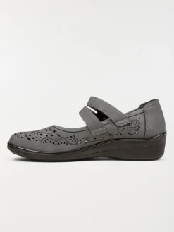 Chaussures conforts grises femme (36-41)