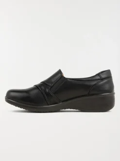 Chaussures conforts noires femme (36-41)