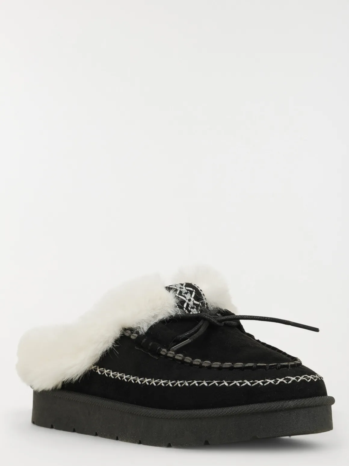 Chaussures fourrées noires femme (36-41)