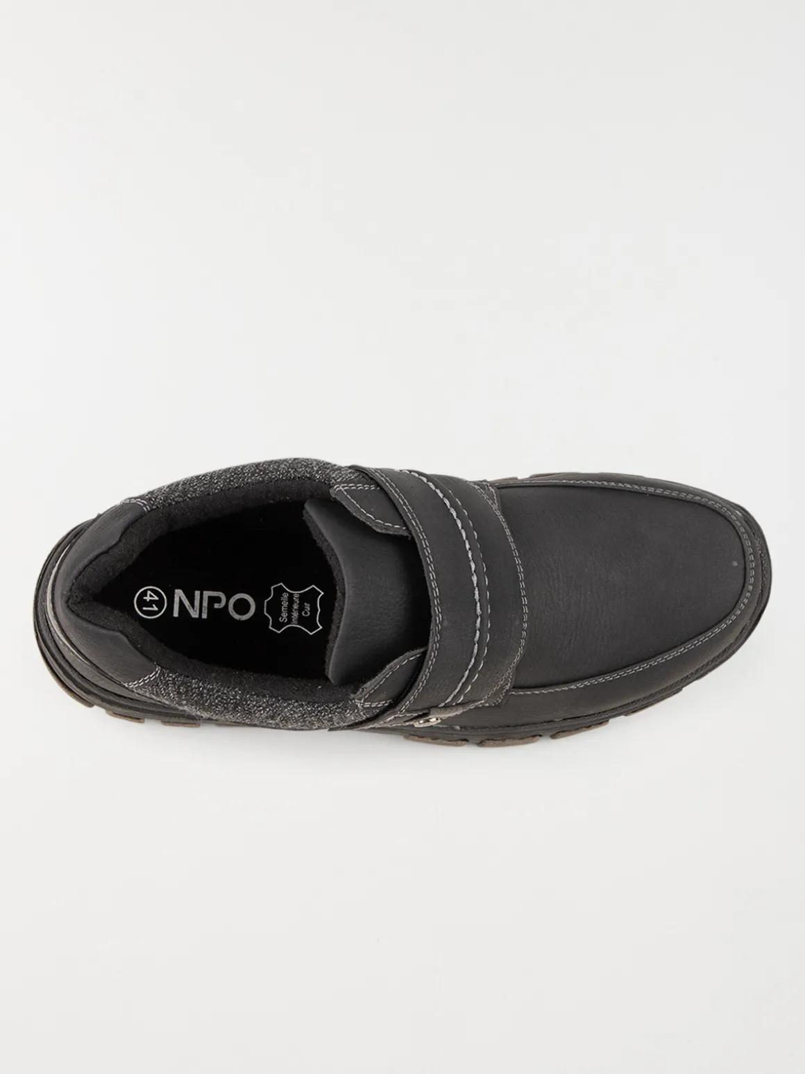 Chaussures homme à scratch noir (40-46)