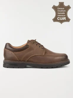 Chaussures lacets marrons homme (40-46)
