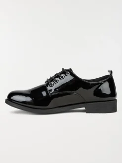 Chaussures vernies lacets femme (36-41)