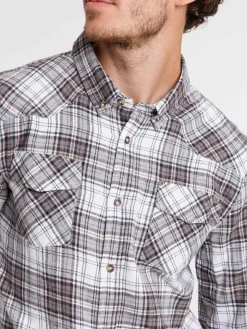 Chemise à carreaux homme pepper