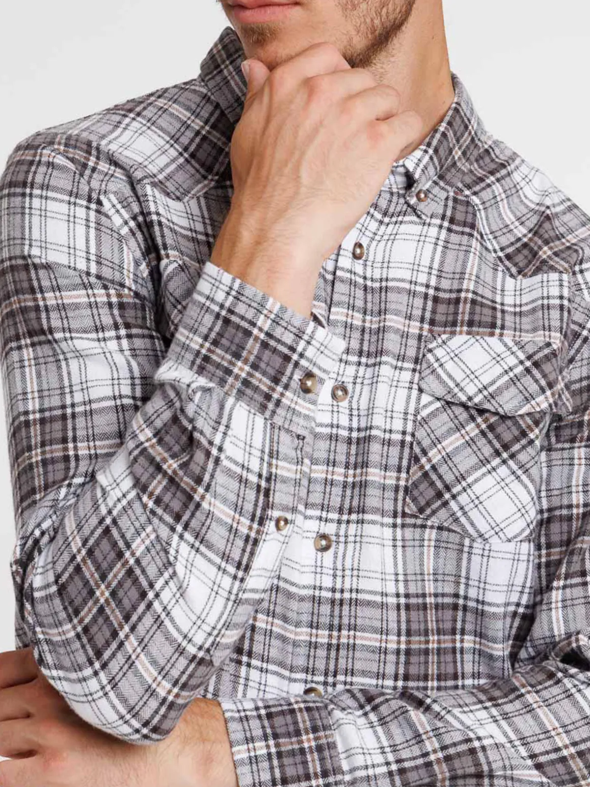 Chemise à carreaux homme pepper