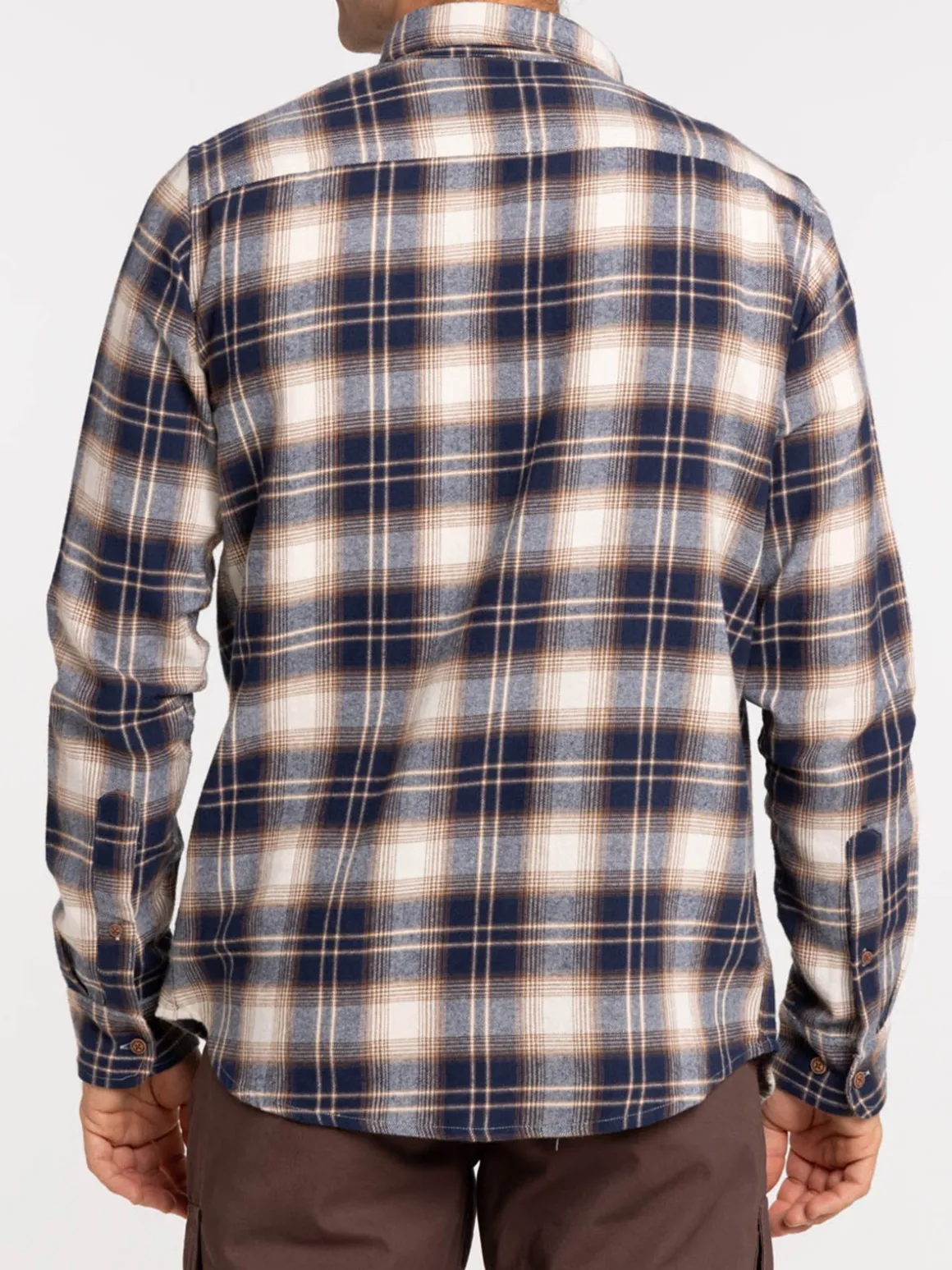 Chemise à carreaux mastic homme