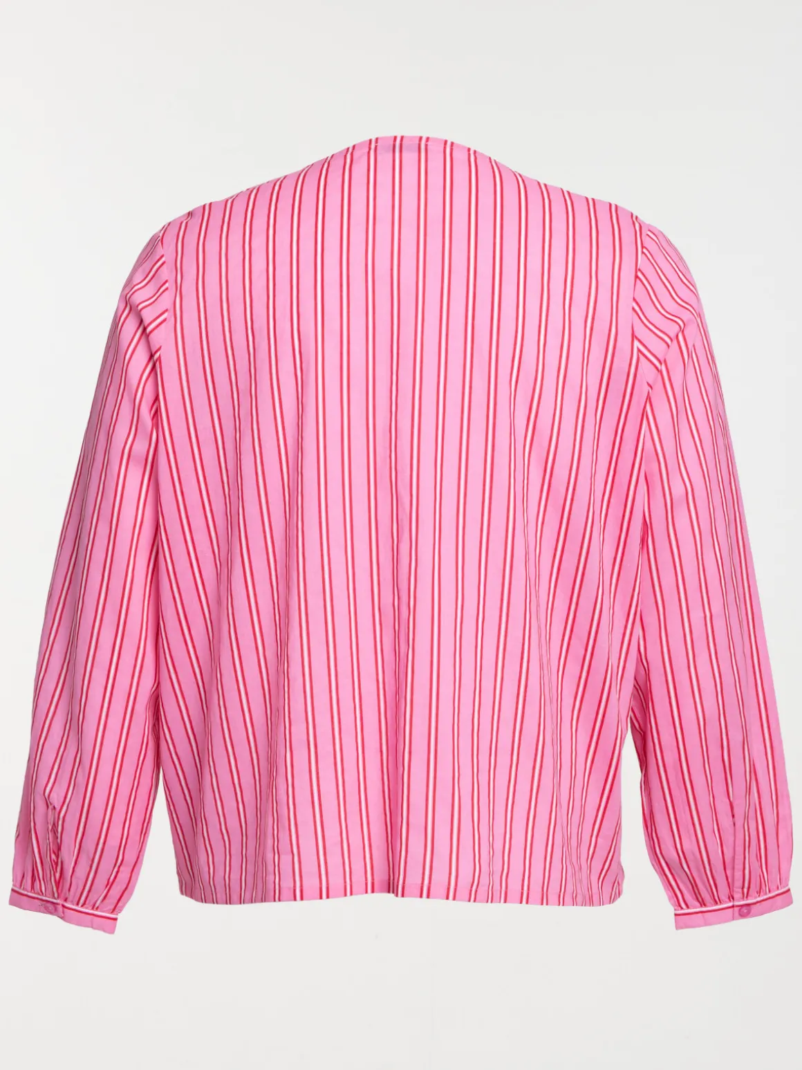 Chemise à rayures grande taille femme