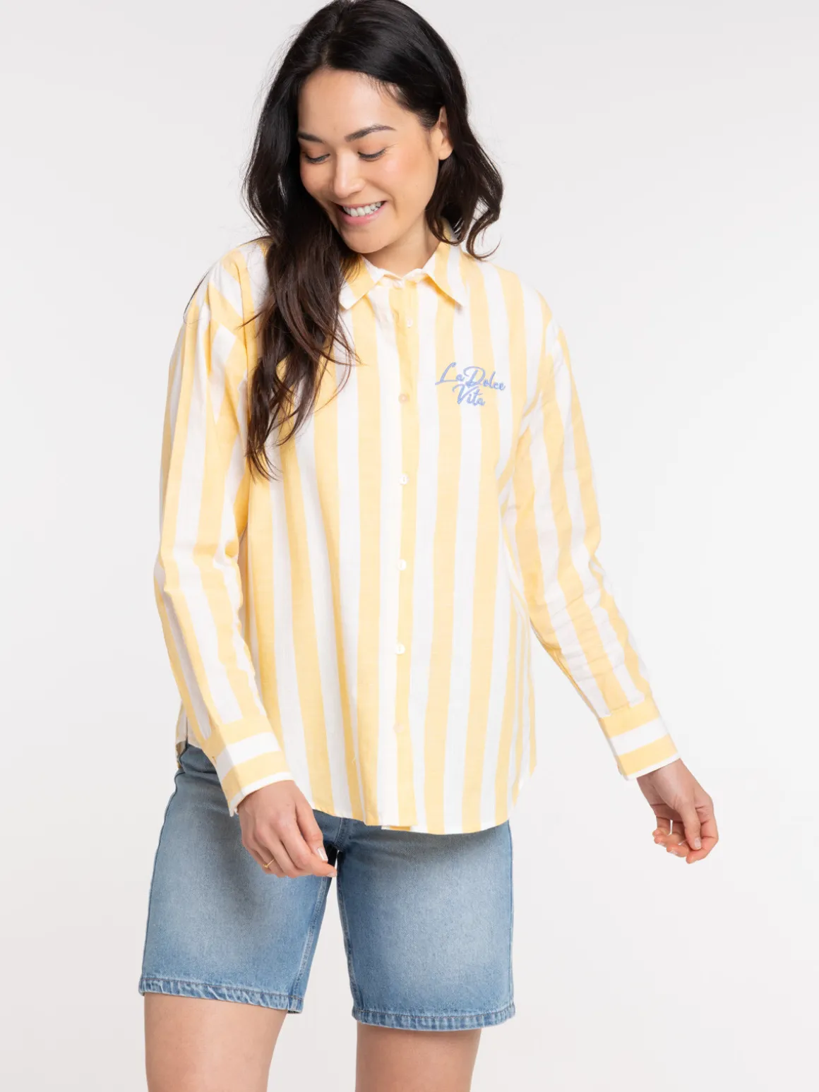 Chemise à rayures la dolce vita femme