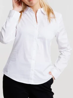 Chemise blanche manches longues femme