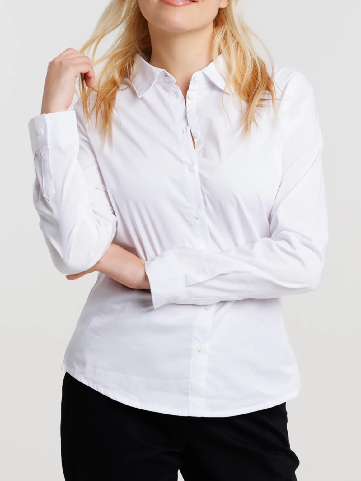 Chemise blanche manches longues femme