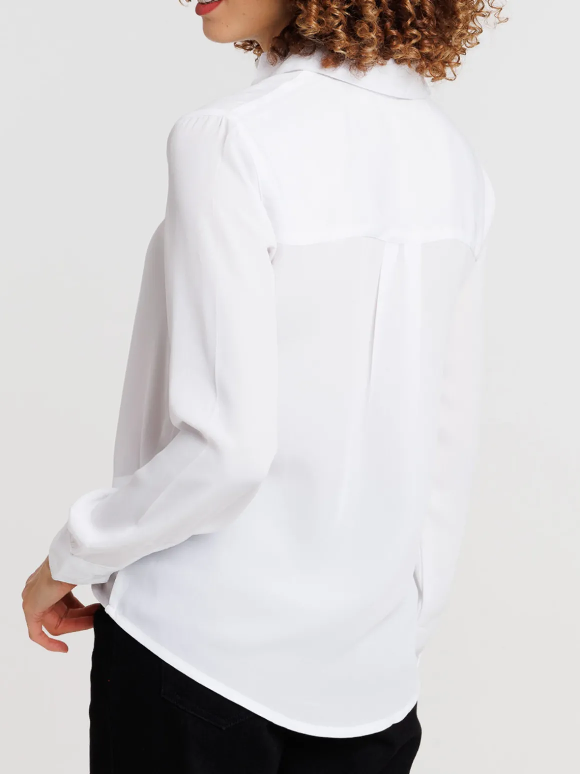 Chemise blanche manches longues femme