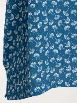 Chemise bleu paon grande taille femme