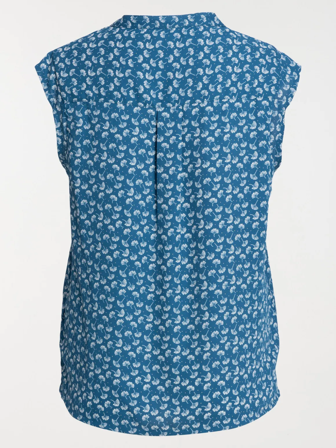 Chemise bleu paon grande taille femme