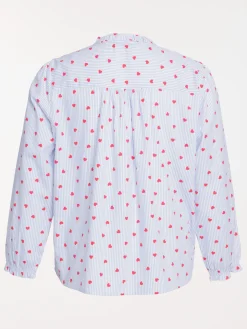 Chemise coeurs grande taille femme