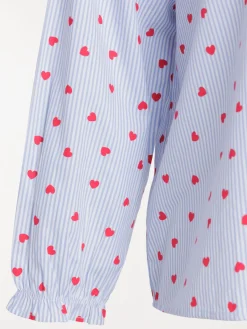 Chemise coeurs grande taille femme
