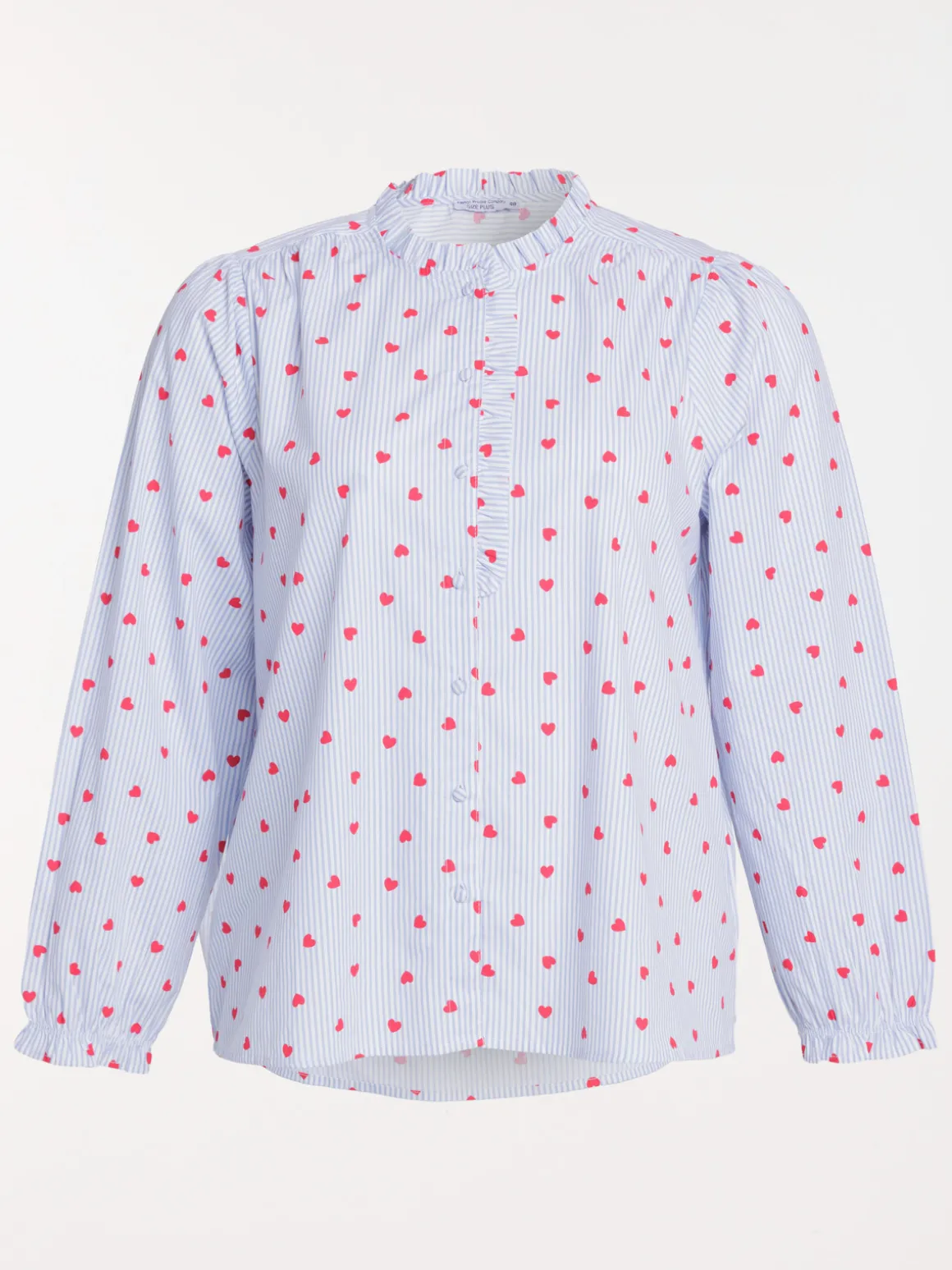 Chemise coeurs grande taille femme