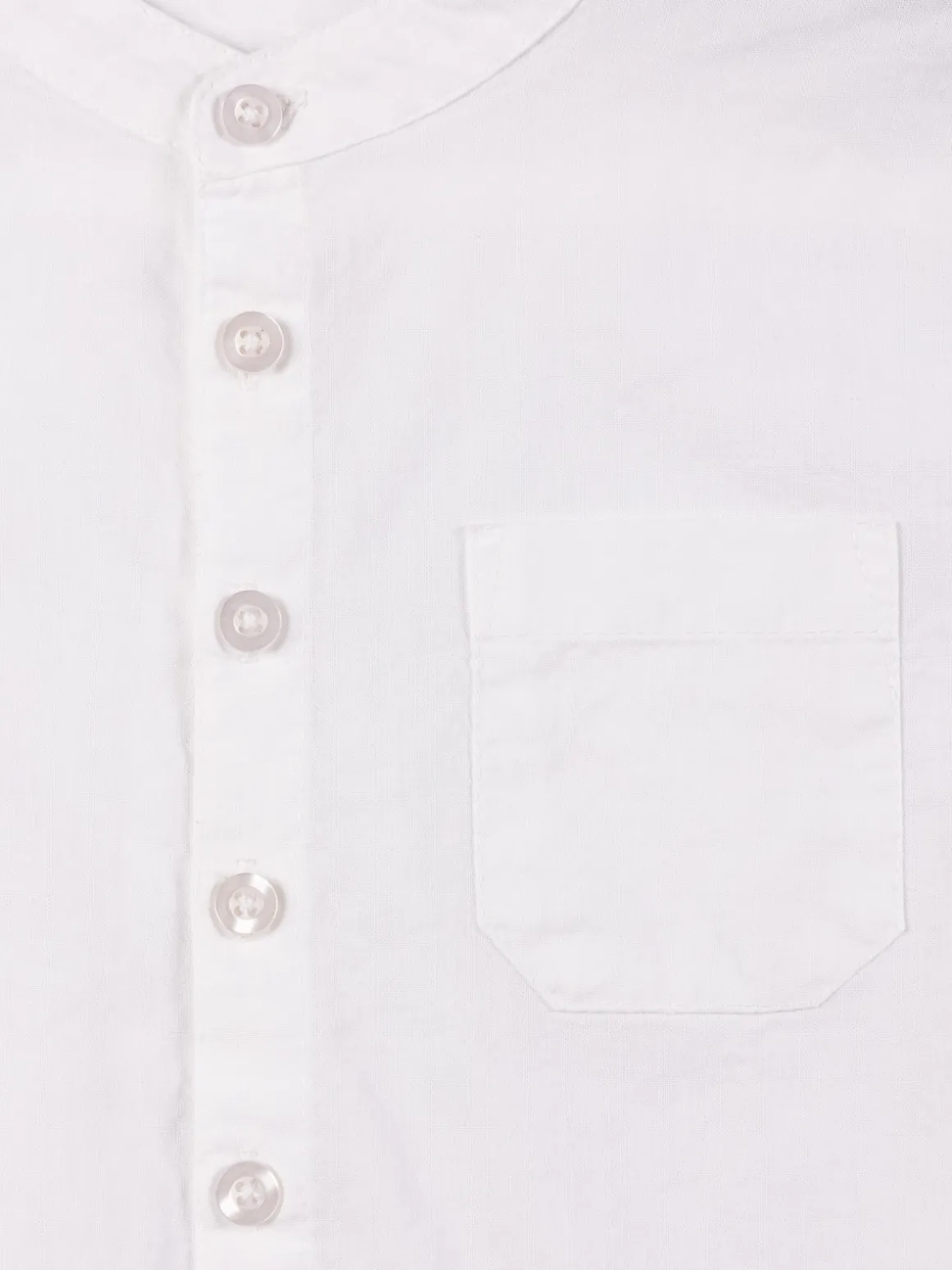 Chemise col mao blanche garçon (3-8A)