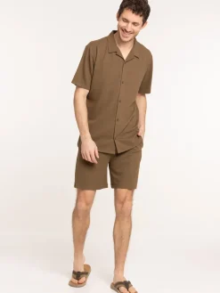 Chemise col tailleur homme