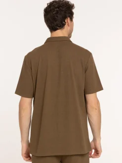 Chemise col tailleur homme