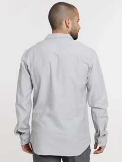 Chemise coton coloris neutre homme