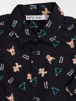 Chemise de Noël imprimée garçon (6-36M)