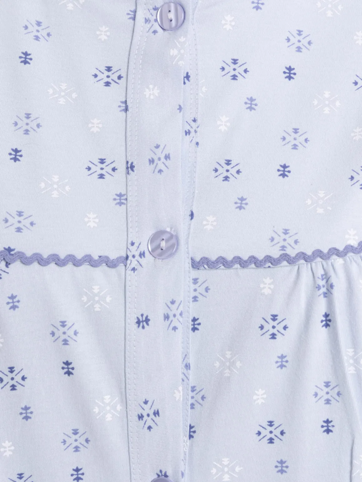 Chemise de nuit boutonné imprimé femme