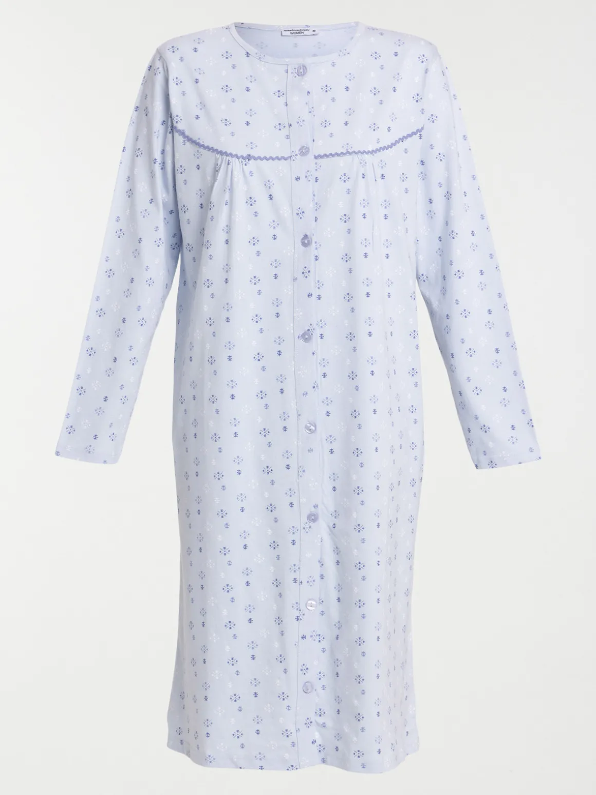 Chemise de nuit boutonné imprimé femme